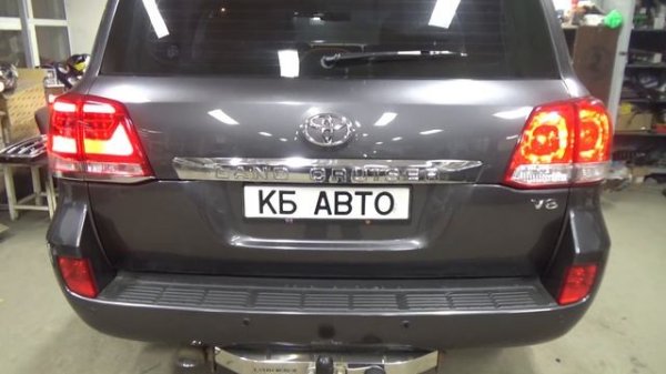 Toyota Land Cruiser 200 замена задней оптики + HPL