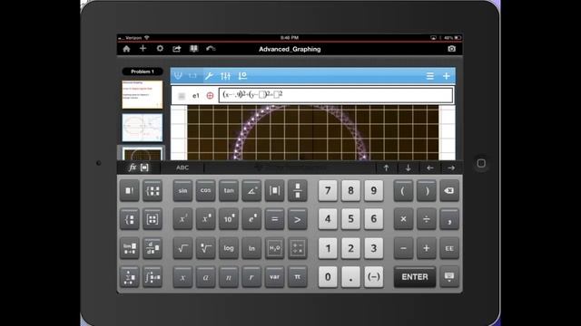 Advanced Graphing TI Nspire App for iPad смотреть онлайн