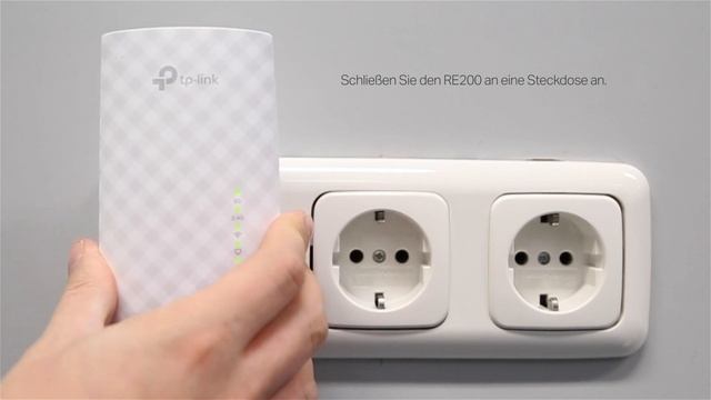 TP-Link WLAN-Verstärker RE200 Installationshilfe (per WPS) смотреть онлайн