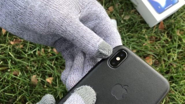 iPhone X/XS Black Leather Case смотреть онлайн
