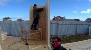 ⭕МАСТЕРСКАЯ ИЗ СИП ПАНЕЛЕЙ. Сборка СИП (SIP) 1 этажа.