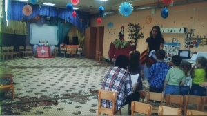 Весеннее музыкальное занятие в средне-старшей группе