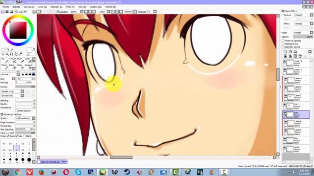 How to color in Paint Tool Sai (Basic Coloring Tutorial for Beginners) смотреть онлайн