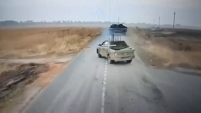 ⚡️СВО 18+ Работа FPV-дронов на оптоволокне ВС РФ по целям ВСУ в Курской области. смотреть онлайн