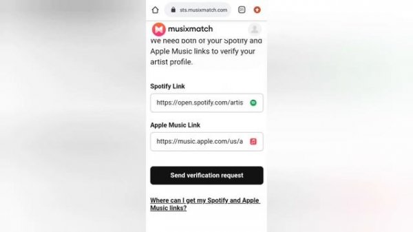 HOW TO CREATE AND VERIFY YOUR ARTIST PROFILE ON MUSIXMATCH.