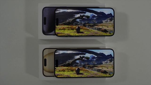 Unboxing Apple iPhone 15 Pro Max & iPhone 15 Plus - Side by Side Comparison - ASMR смотреть онлайн