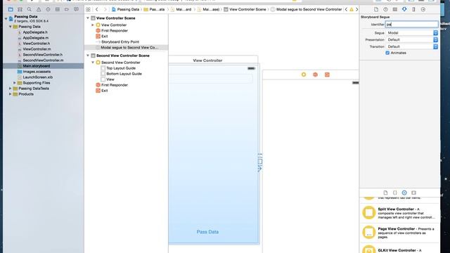 iOS Programming: passing data way #1 in objective c and xcode 6.4 смотреть онлайн