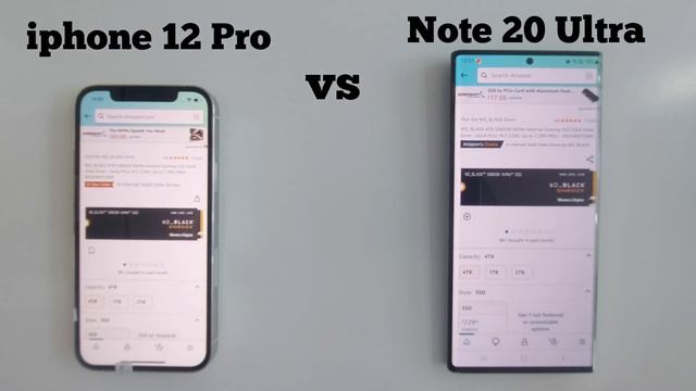 Samsung Note 20 Ultra VS iphone 12 Pro || Speed Test смотреть онлайн
