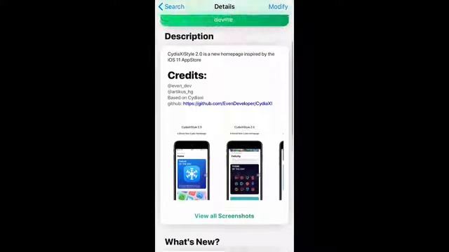 New #JailBreak #Tweak Change #Cydia Home Page Appearance #iOS11 #iOS12 CydiaXIStyle 2.0 смотреть онлайн