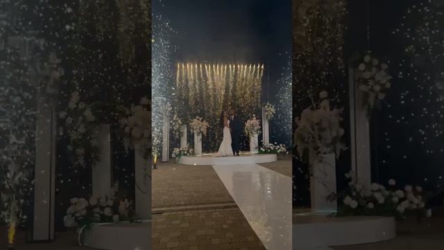 Пиротехнический водопад на свадьбу Усадьба Голицыных 11.10.24 смотреть онлайн