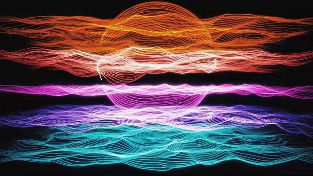LIVE WALLPAPER, SCREENSAVER & VJ LOOP [4K 60 FPS]: Neon Flowing Layers and Sphere смотреть онлайн