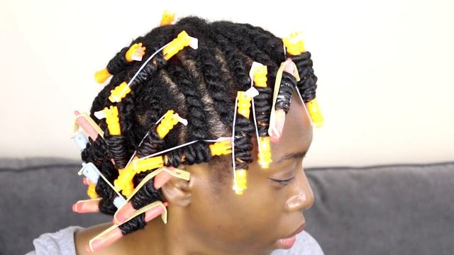 Natural Hair Tutorial| Twist and Curl 4C Hair смотреть онлайн