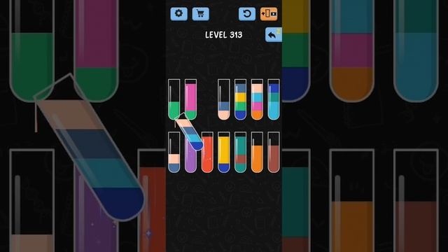 Water Color Sort Level 313 Walkthrough Solution iOS/Android смотреть онлайн