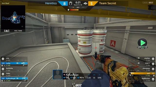 (RU) Heretics vs Team Secret | map 2 | LOOT.BET/CS Season 8 | by @Sheyl311 & @Mr_Zais смотреть онлайн