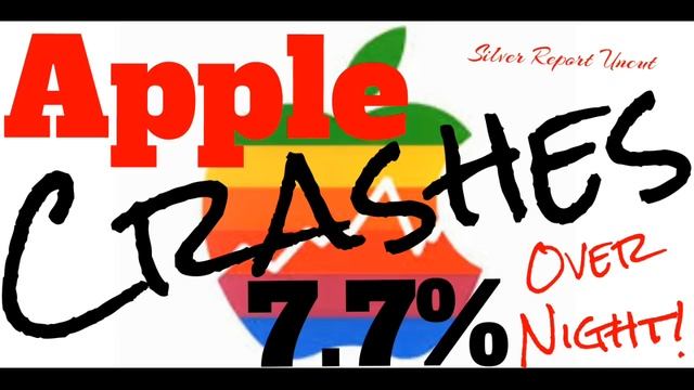 Apple Shares Crash 7.7% Overnight Leading Stock Market Down On Apple's Failed Sales Expectations смотреть онлайн
