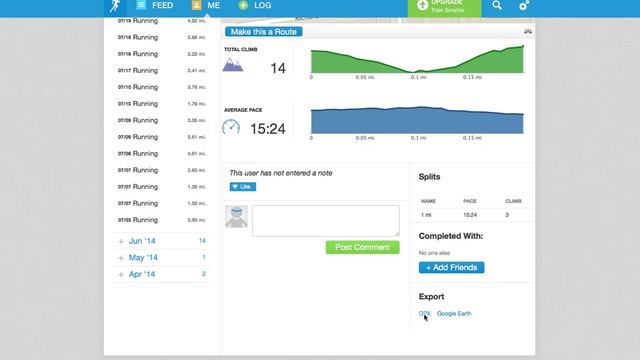 Export (download) GPX file from RunKeeper смотреть онлайн