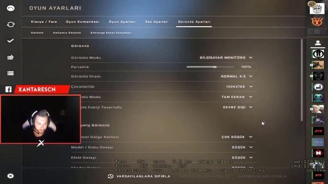 XANTARES 2020 CSGO Video Settings