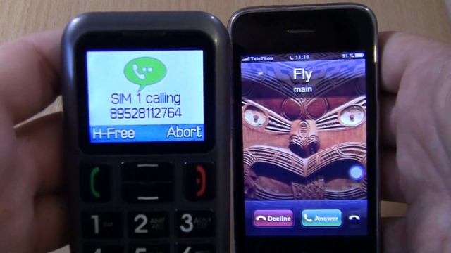 Incoming call & Outgoing call at the Same Time Fly +rare iphone смотреть онлайн