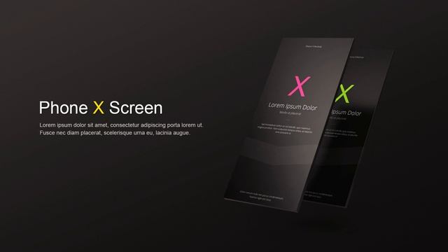 iPhone X App Screen Mockup Animated Scene Preview смотреть онлайн
