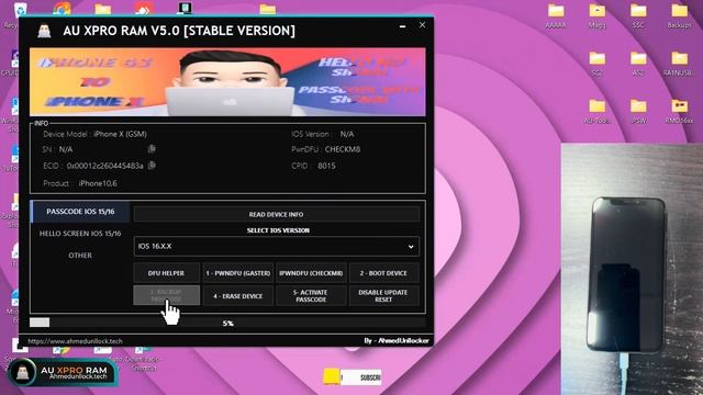 ♻️REMOVE ICLOUD BAYPASS IPHONE 6 TO X PASSCODE WITH SINGAL FOR AU XPRO RAMDISK IOS 15/16.6.1