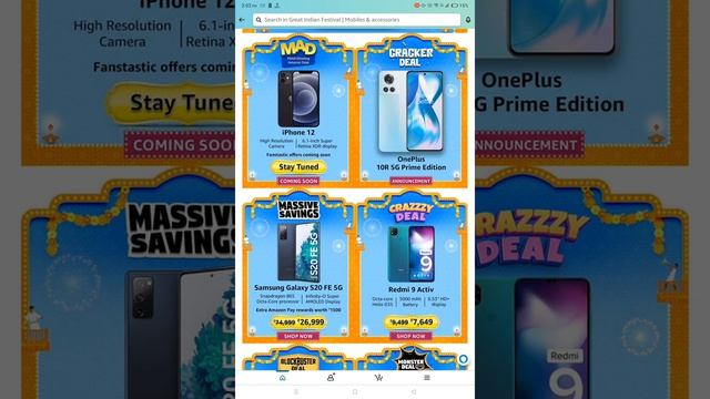 Amazon Great Indian Festival 2022 - iPhone 12, Samsung S22, S20 FE 5G & Other Deals смотреть онлайн