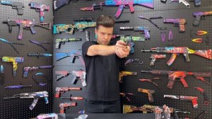 Пистолет USP Стикербомбинг: деревянный резинкострел из Standoff 2