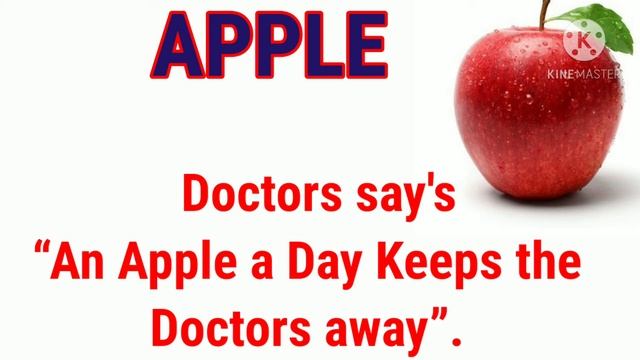 10 Easy Lines on Apple in English for kids // My Favourite Fruit is Apple смотреть онлайн