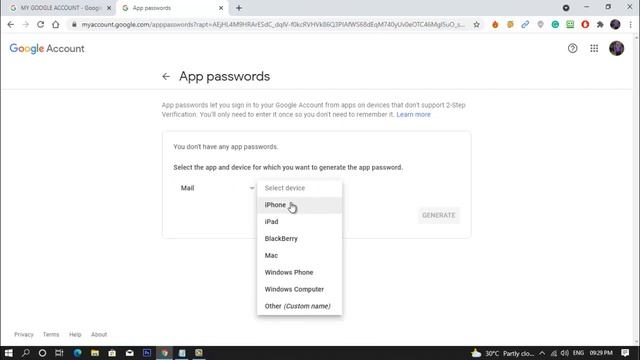How to Generate a app Specific Password || Google My Account смотреть онлайн