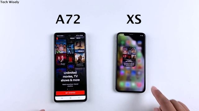 SAMSUNG A72 vs iPhone XS Speed Test & Ram Management смотреть онлайн