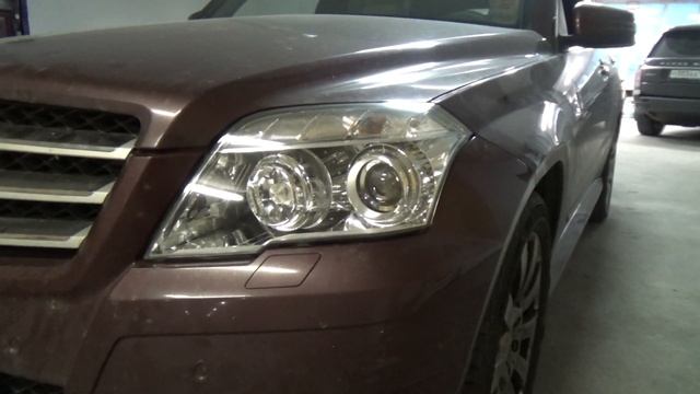 Mercedes-Benz GLK-klasse X204 - реставрация фар с заменой линз.пробег 240000 смотреть онлайн