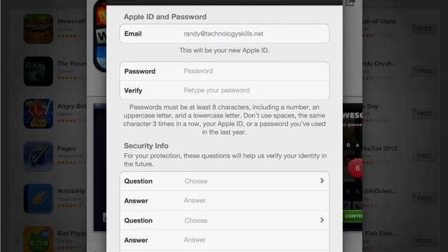 Create an Apple ID on the iPad смотреть онлайн