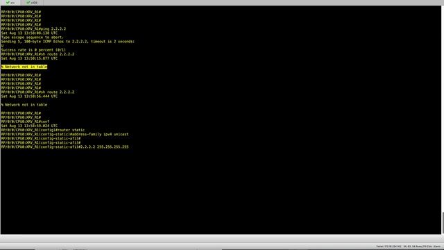 Cisco IOS-XR Static Routing Configuration смотреть онлайн