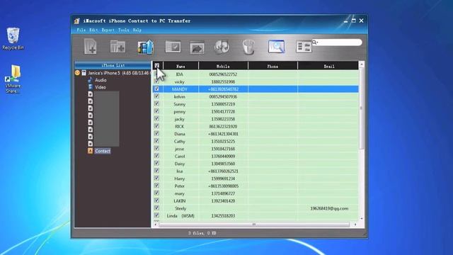 Aiseesoft iPhone Contact to PC Transfer Tutorial - copy or transfer contacts from iPhone to PC смотреть онлайн