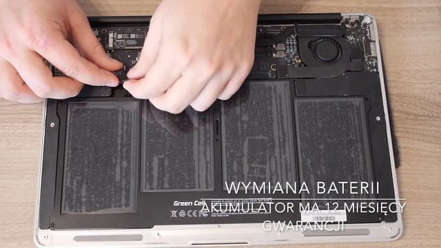 Jak wymienić baterię w Apple Macbook Air / How to change battery in Macbook Air смотреть онлайн