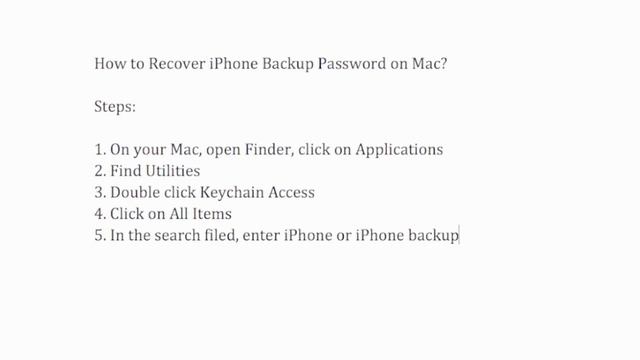 iPhone Backup Password Recovery on Mac/iMac/MacBook смотреть онлайн