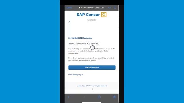 Signing In to SAP Concur with Two-Factor Authentication Using an iPhone - SAP Micro Learning смотреть онлайн