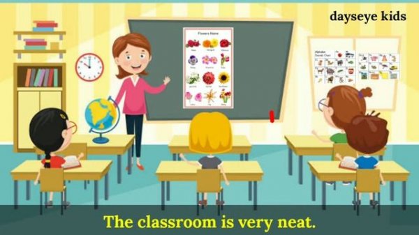 Describe the Picture "Back to School" (Look and Tell) | Picture Description | Picture Talk