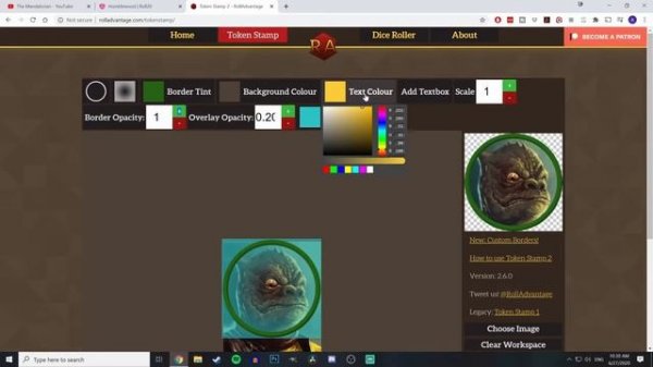 How to Create Tokens for Roll20 Using Rolladvantage.com