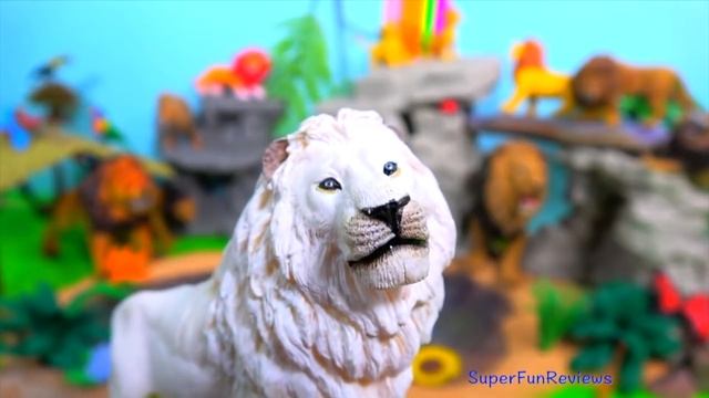 Happy Cute ZOO Animals LIONS, Lion Toys, Lion video BIG CATS Toy Review Big Cat Week 2019 смотреть онлайн