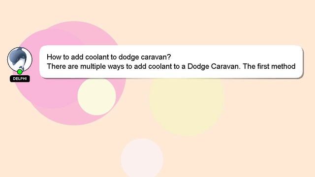 How to add coolant to dodge caravan? смотреть онлайн