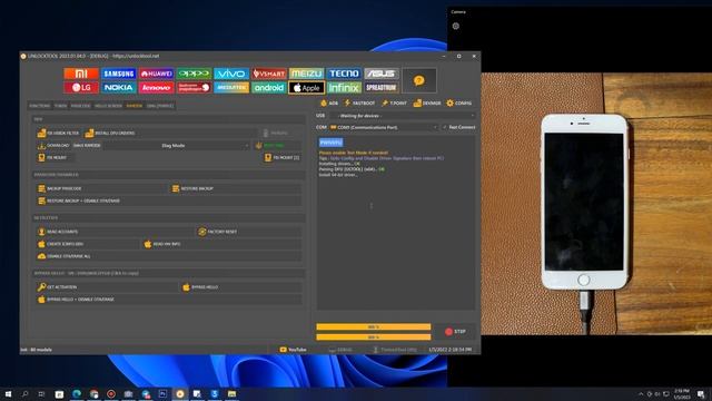 iPhone 6S 6SP Cable DCSD Purple Mode Change SN Bypass Hello All With UnlockTool 2023 01 04 0 смотреть онлайн