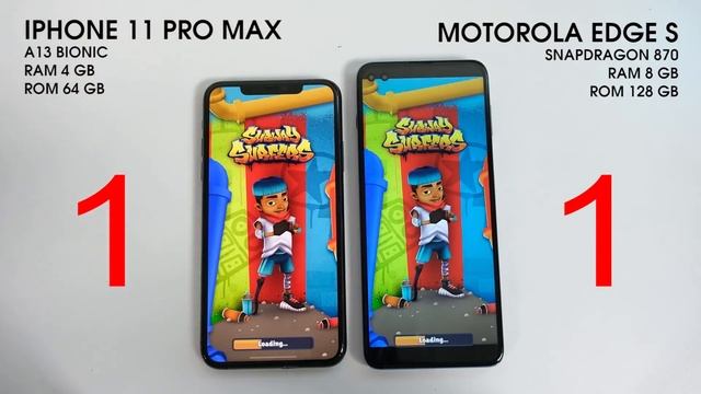 Speedtest: Motorola Edge S vs iPhone 11 Pro Max - Snap 870 ăn đứt A13 Bionic luôn? смотреть онлайн