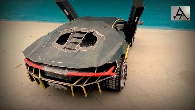 How To Make A Car With Cardboard || Lamborghini Centenario Toy ||Cardboard Car ||Easy Handmade Car|