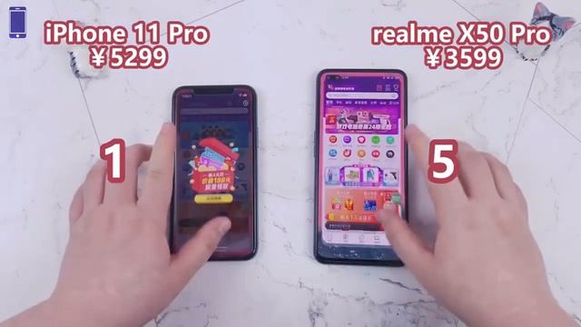 iPhone 11 Pro VS Realme X50 Pro || Speed Test Comparison ||【Known Mobile】 смотреть онлайн