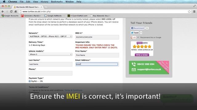 Unlock iPhone - Permanent IMEI Official iPhone Factory Unlocking Service  смотреть онлайн
