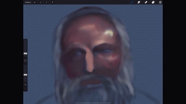 HOW TO DRAW AN OLD MAN´S FACE - iPad/Apple Pencil/Procreate смотреть онлайн