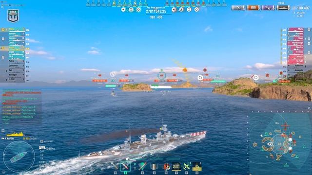 Cruiser Napoli with a nice performance in Arms race - World of Warships смотреть онлайн