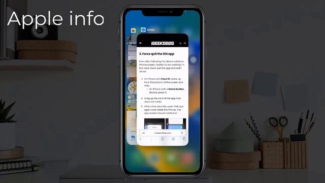 Screen Rotation not Working On iPhone after iOS Update || FIXED! Apple info смотреть онлайн