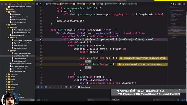 Login Flow using VIPER iOS Swift - Save Token to Realm Database and Validate JWT Token [Episode 6] смотреть онлайн