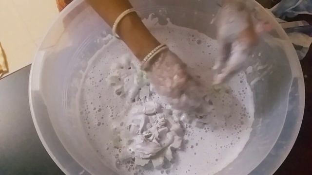 Asmr Frozen Sponges, Cleaner, Paste And Sponge Squeezing / Sponge Rinsing